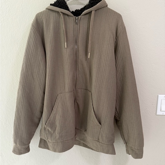 Original Deluxe Sherpa-Lined Zip Hoodie - Size XL - Picture 1 of 4